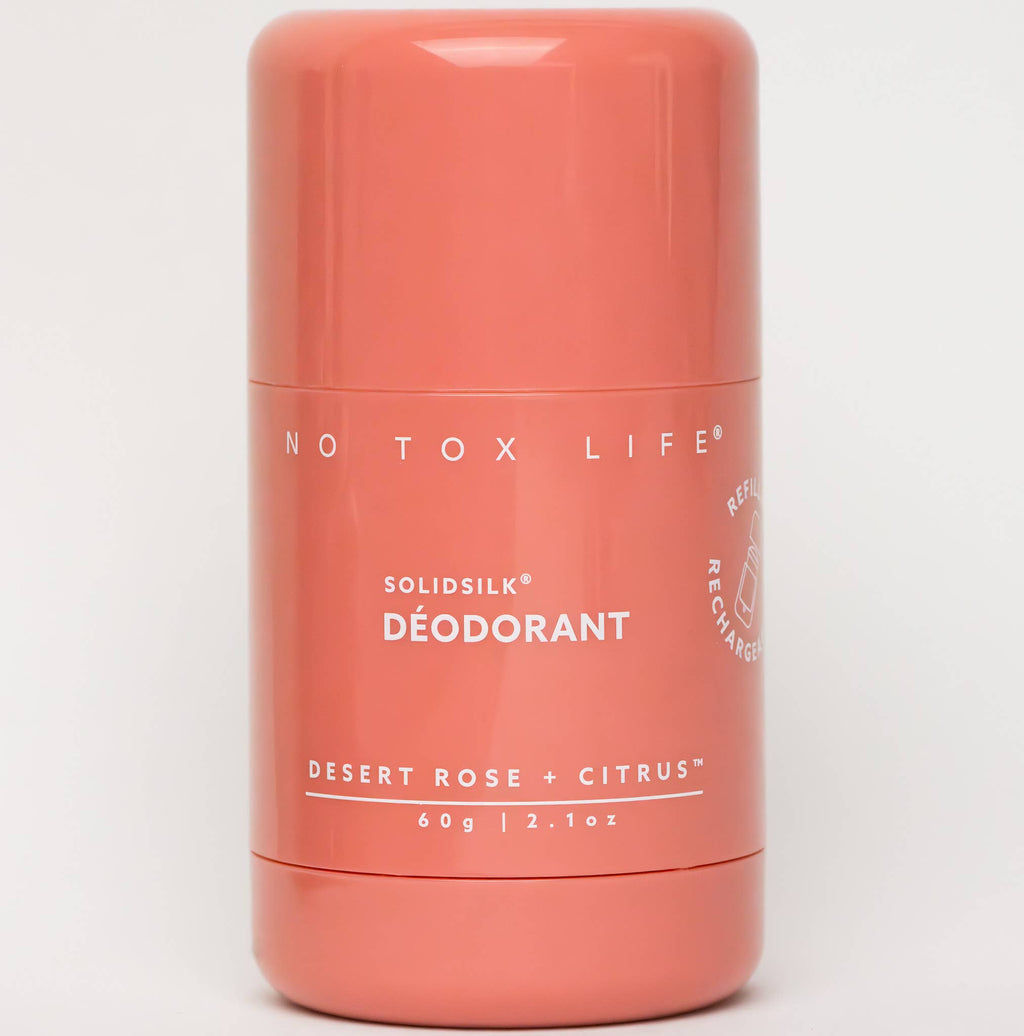 SOLIDSILK® Deodorant (Desert Rose & Citrus) Refillable TUBE - No Tox Life