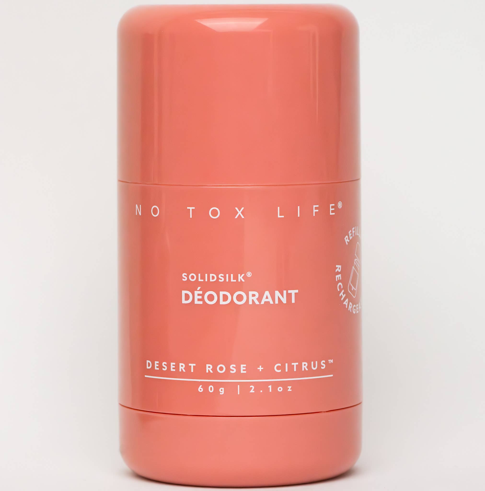 SOLIDSILK® Deodorant (Desert Rose & Citrus) Refillable TUBE - No Tox Life