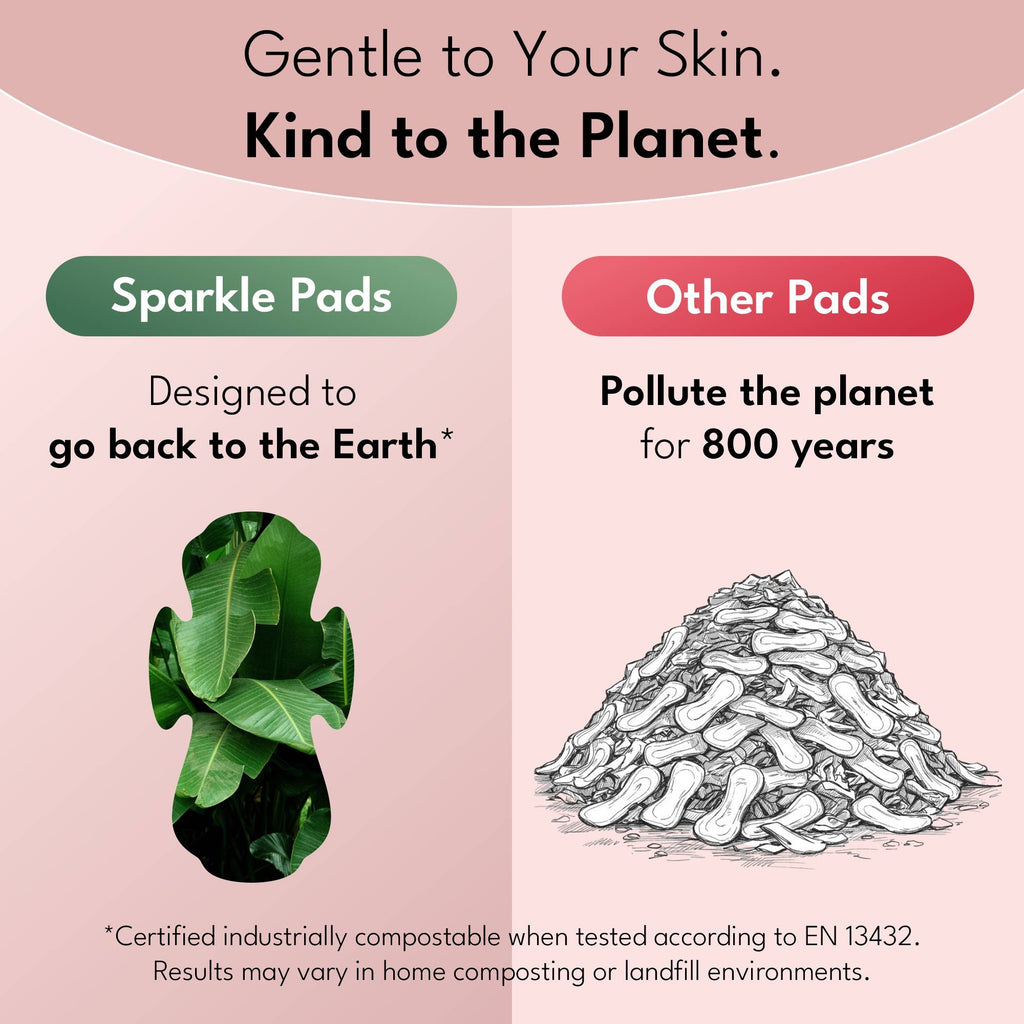 Sparkle Plant-based Ultra Thin Pads Regular 10ct Light Days