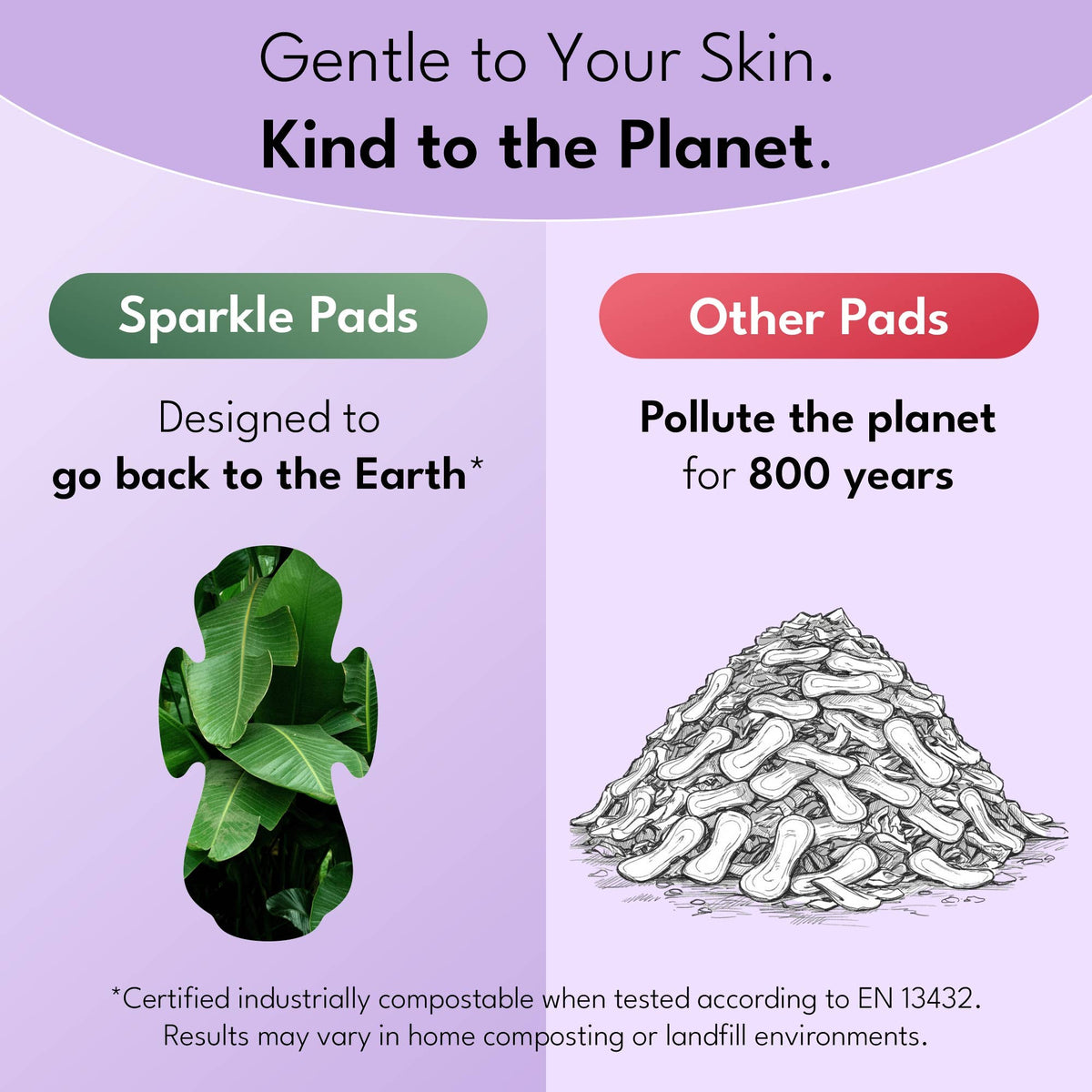 Sparkle Plant-based Maxi Pads - Regular 10ct - Light Days