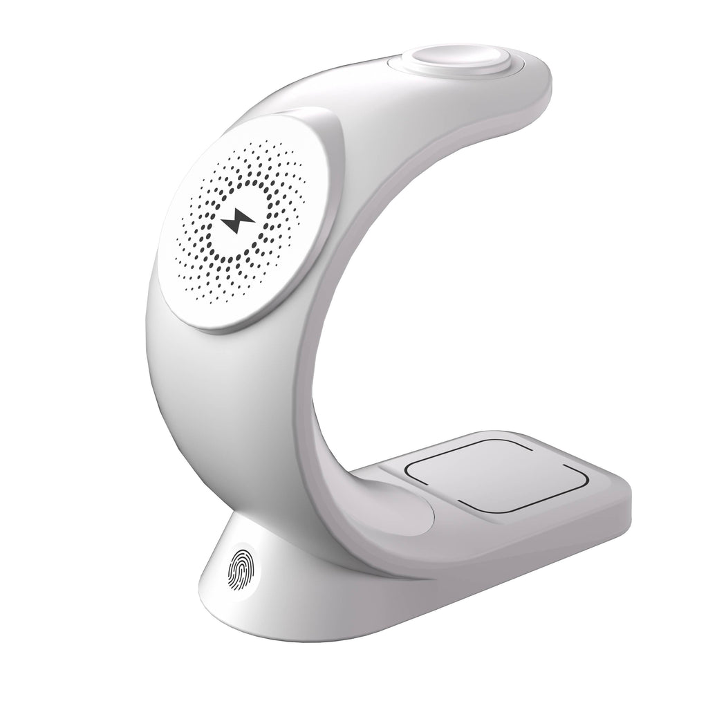 3-in-1 Charger Station w/ Night Lamp & Adapter
