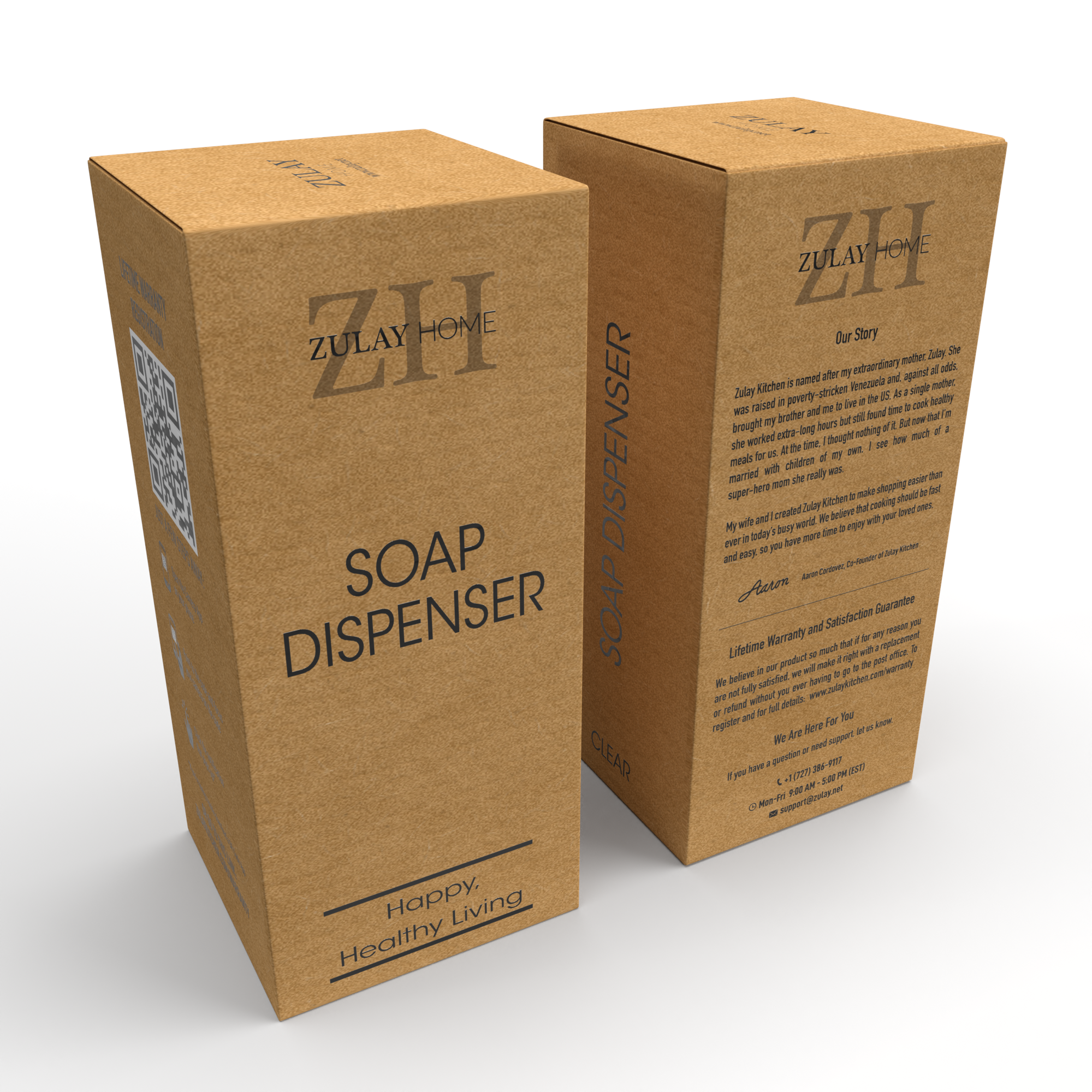 Glass Hand Soap Dispenser -16oz