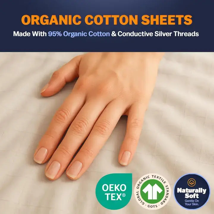 Grounding Flat Sheet - One Size (Gray / Off-White)