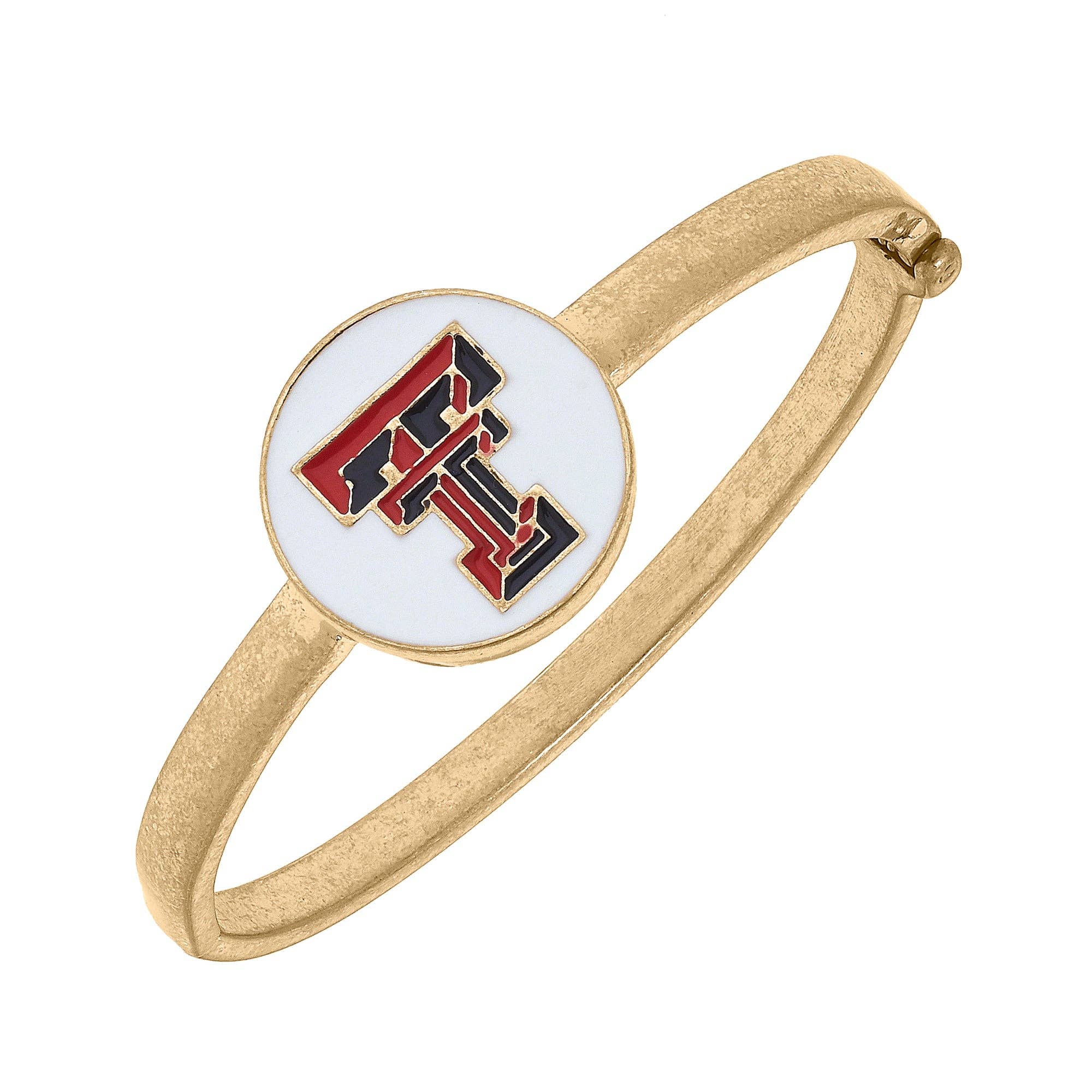 Texas Tech Red Raiders Enamel Statement Hinge Bangle