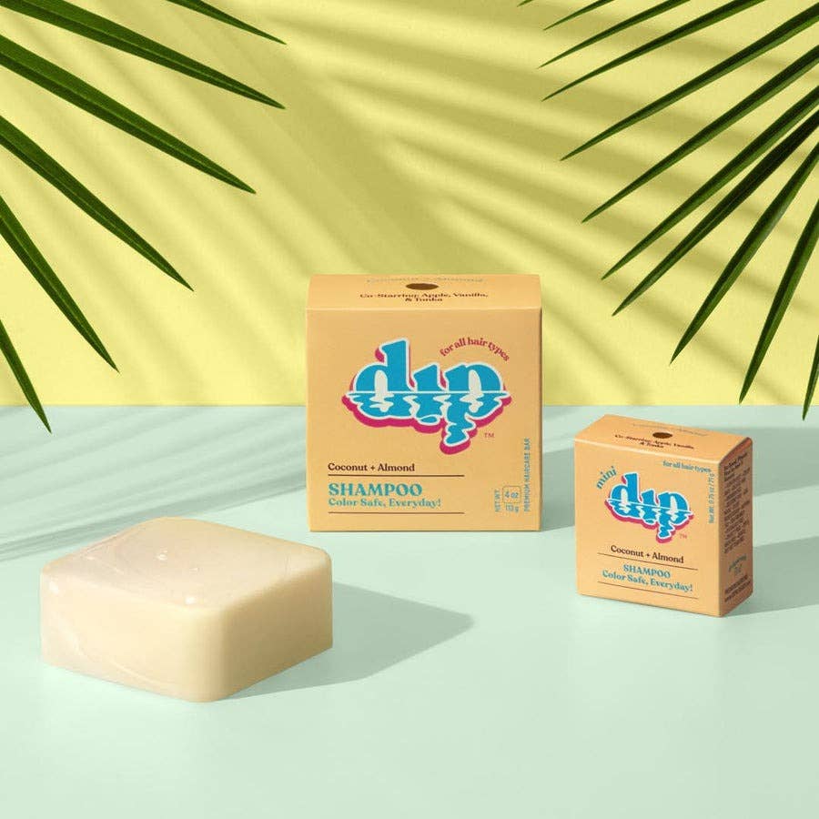 DIP Mini Dip Color Safe Shampoo Bar for Every Day - Coconut & Almond