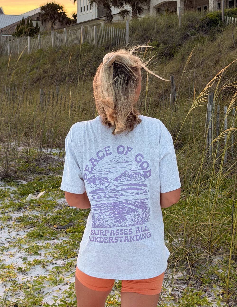 Peace of God Grey Unisex Tee