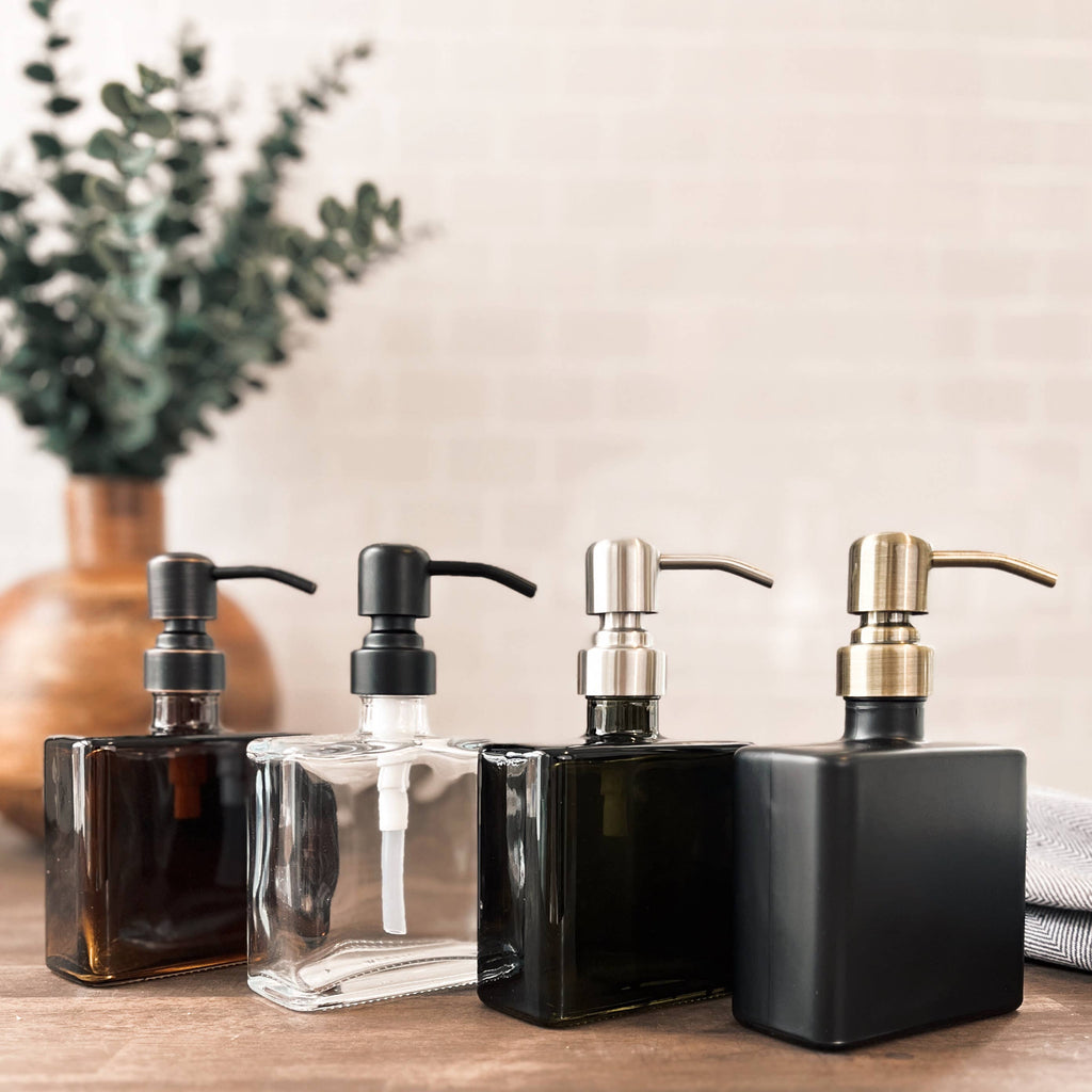 Urban Square Recycled Glass Soap Dispenser