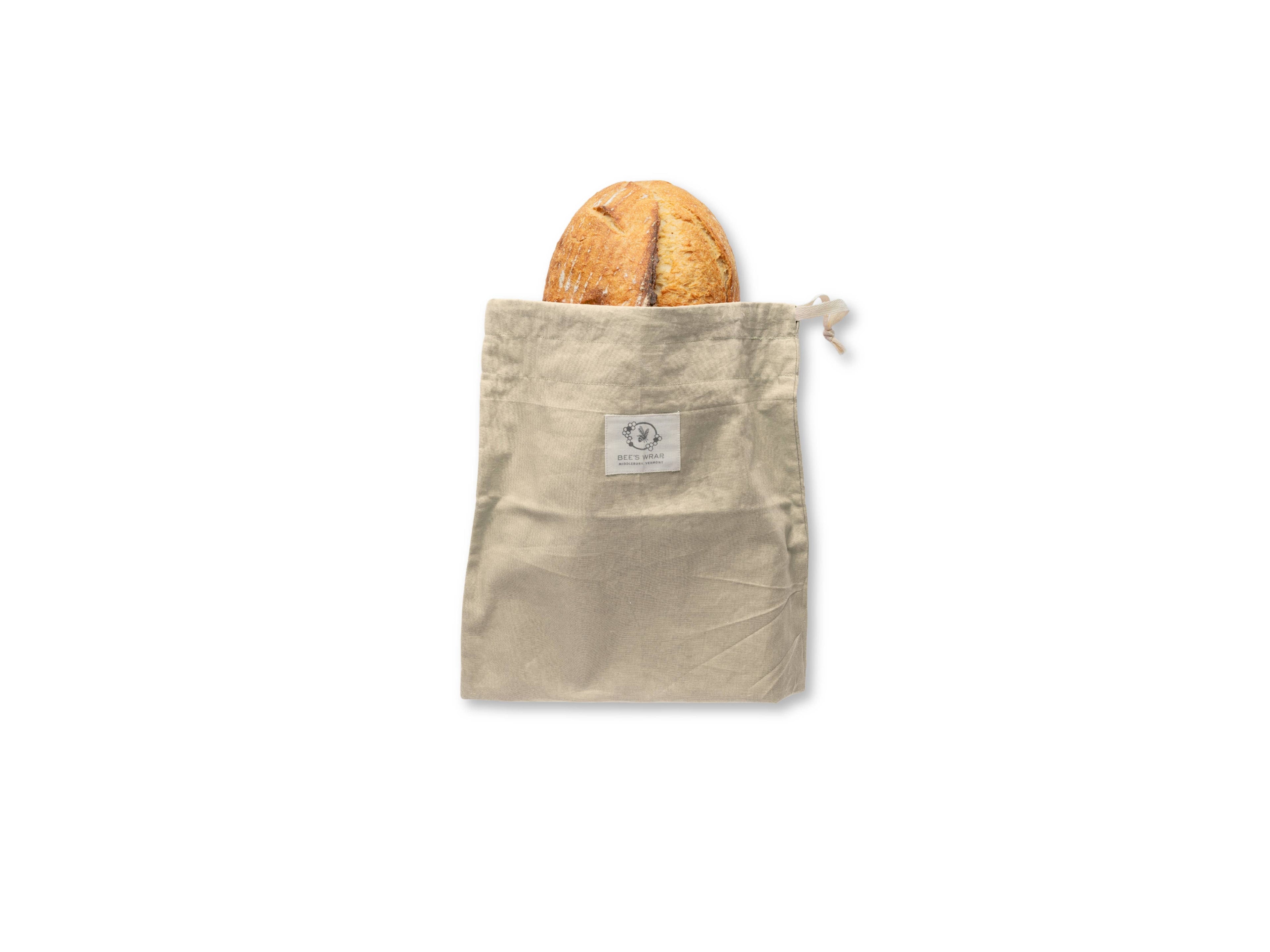 Artisan Bread Bag-Natural, Bakery Lane lined