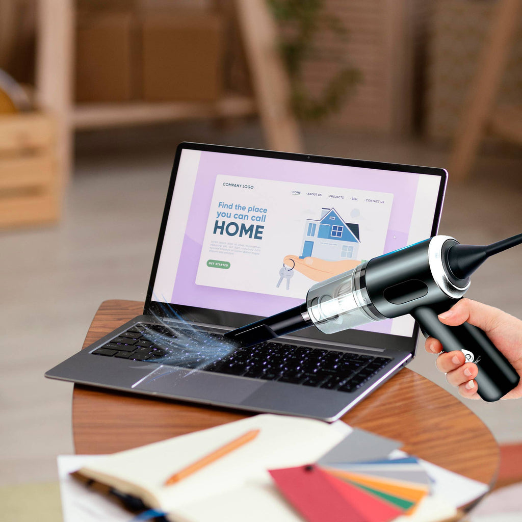 2-in-1 Mini Wireless Vacuum Cleaner & Air Duster