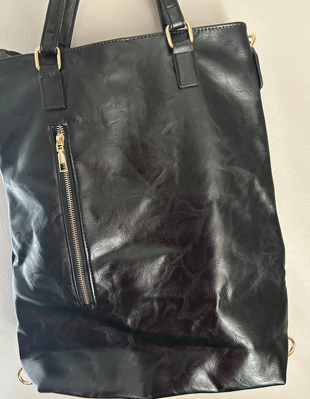 Softest Vegan Leather Backpack Convertible Crossbody Bag