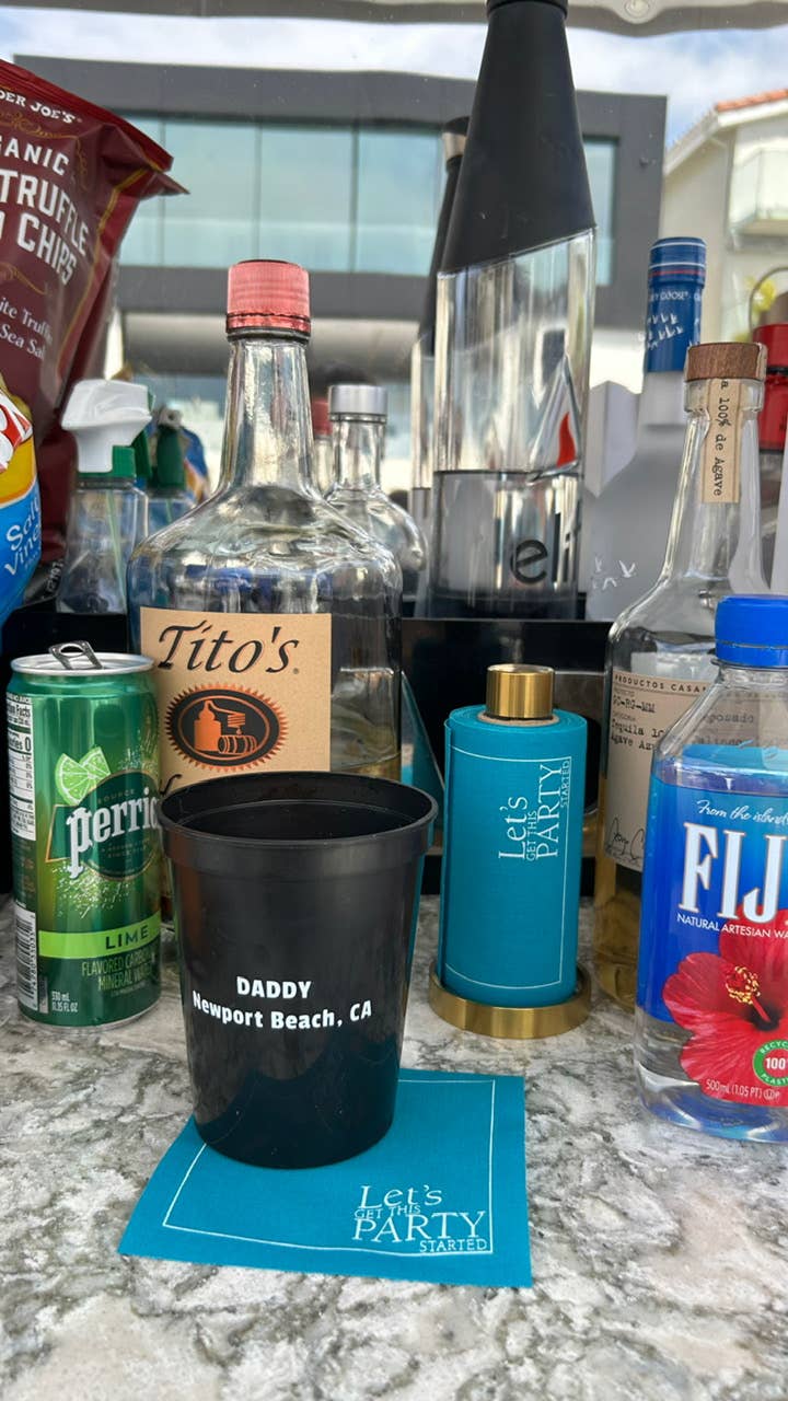 The Real Teal Cocktail Napkin Roll