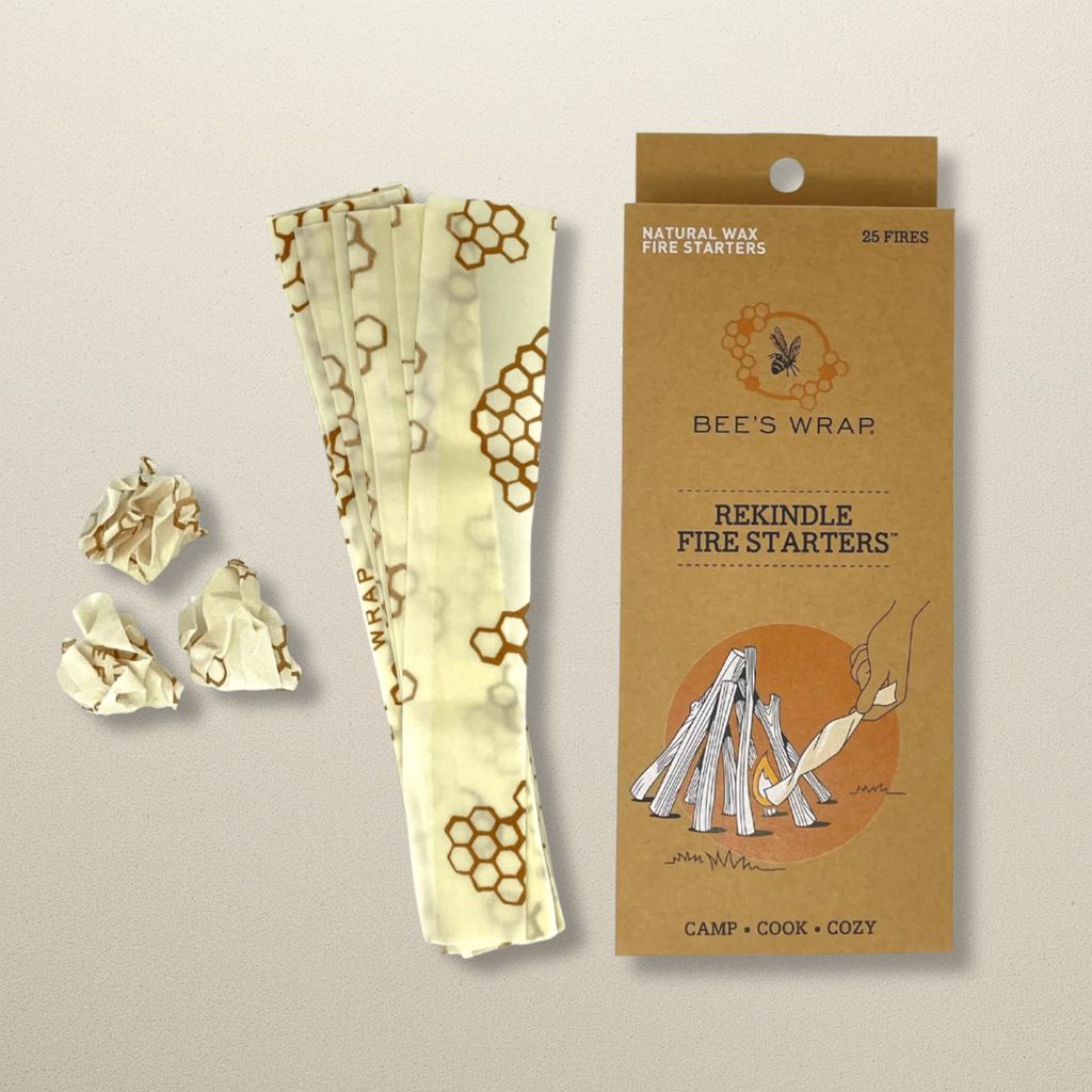 Bees Wrap Zero Waste ReKindle Fire Starters™ - Recycled Wrap