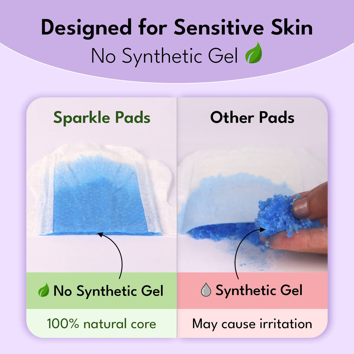 Sparkle Plant-based Maxi Pads - Regular 10ct - Light Days