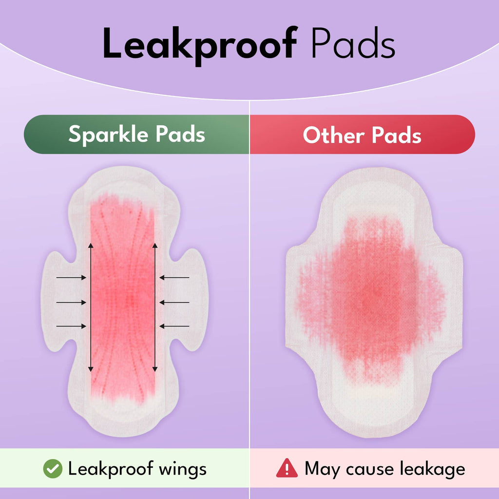 Sparkle Plant-based Maxi Pads - Regular 10ct - Light Days