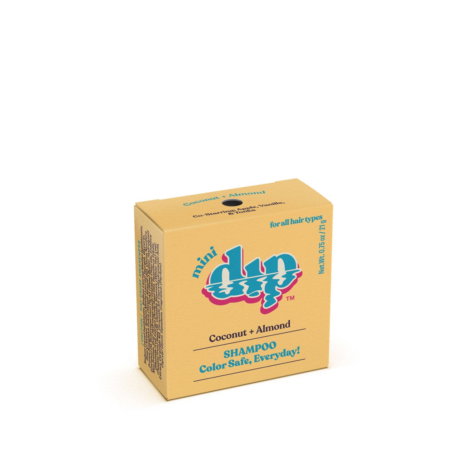 DIP Mini Dip Color Safe Shampoo Bar for Every Day - Coconut & Almond
