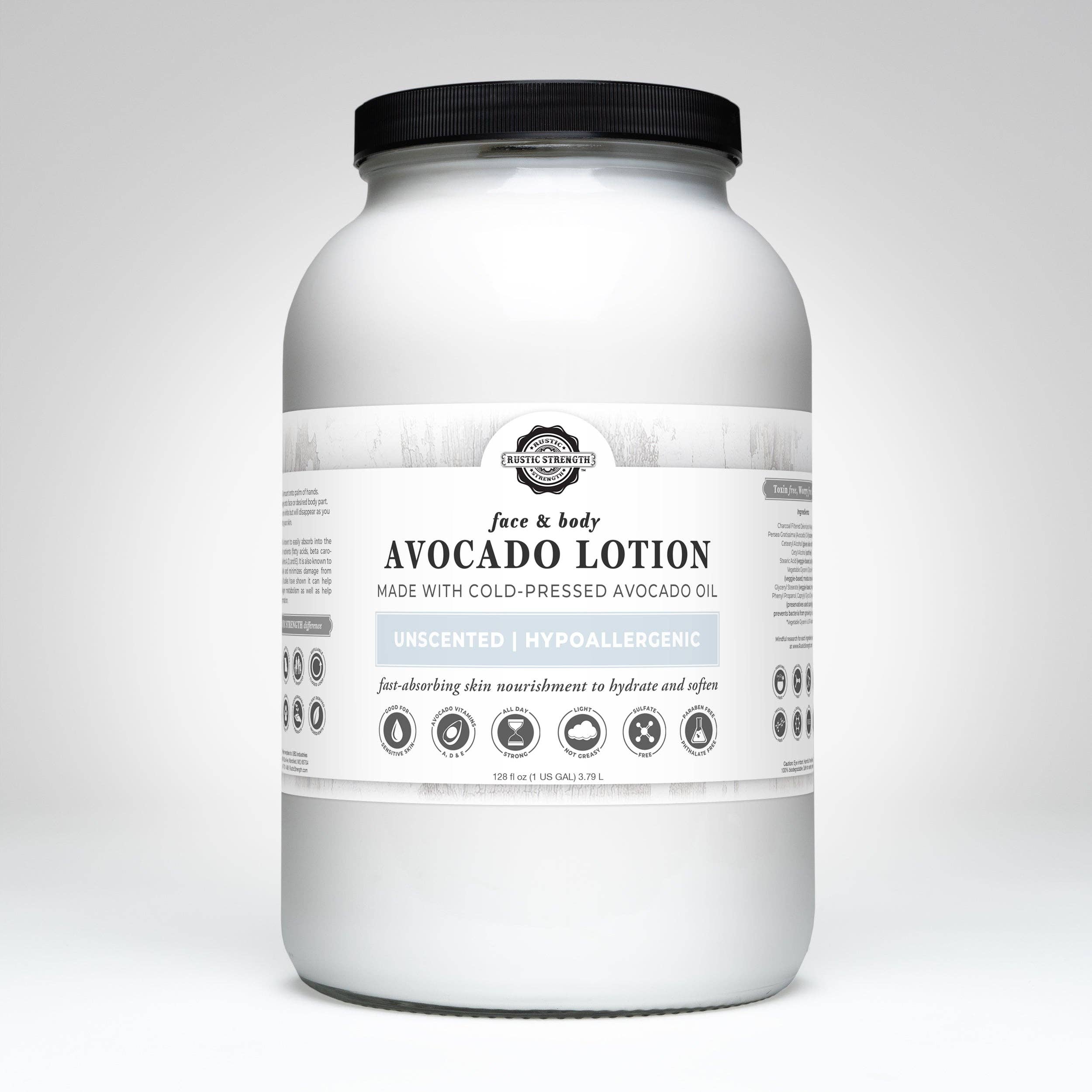 Rustic Strength Avocado Lotion for Face & Body