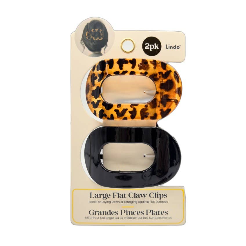 Lindo Large Flat Claw Clips