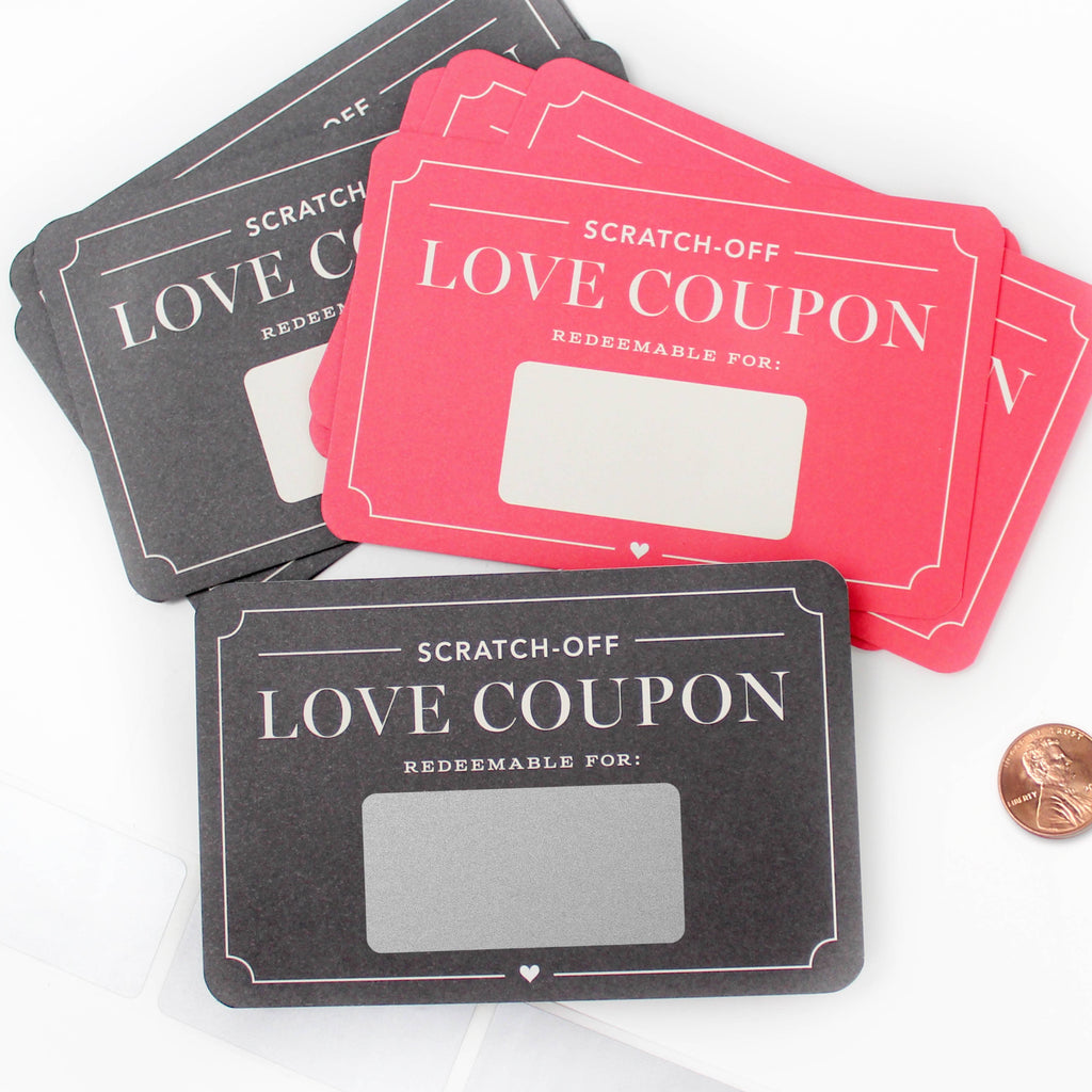Scratch-off Vouchers - Love Coupons