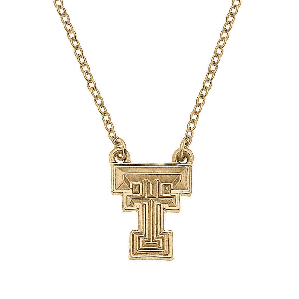 Texas Tech Red Raiders 24K Gold Plated Pendant Necklace