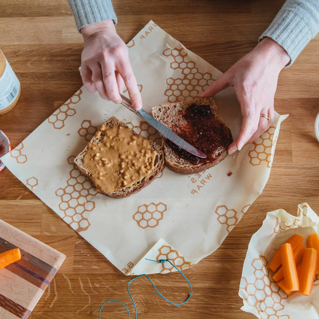 Sandwich Beeswax Food Wrap - Honeycomb