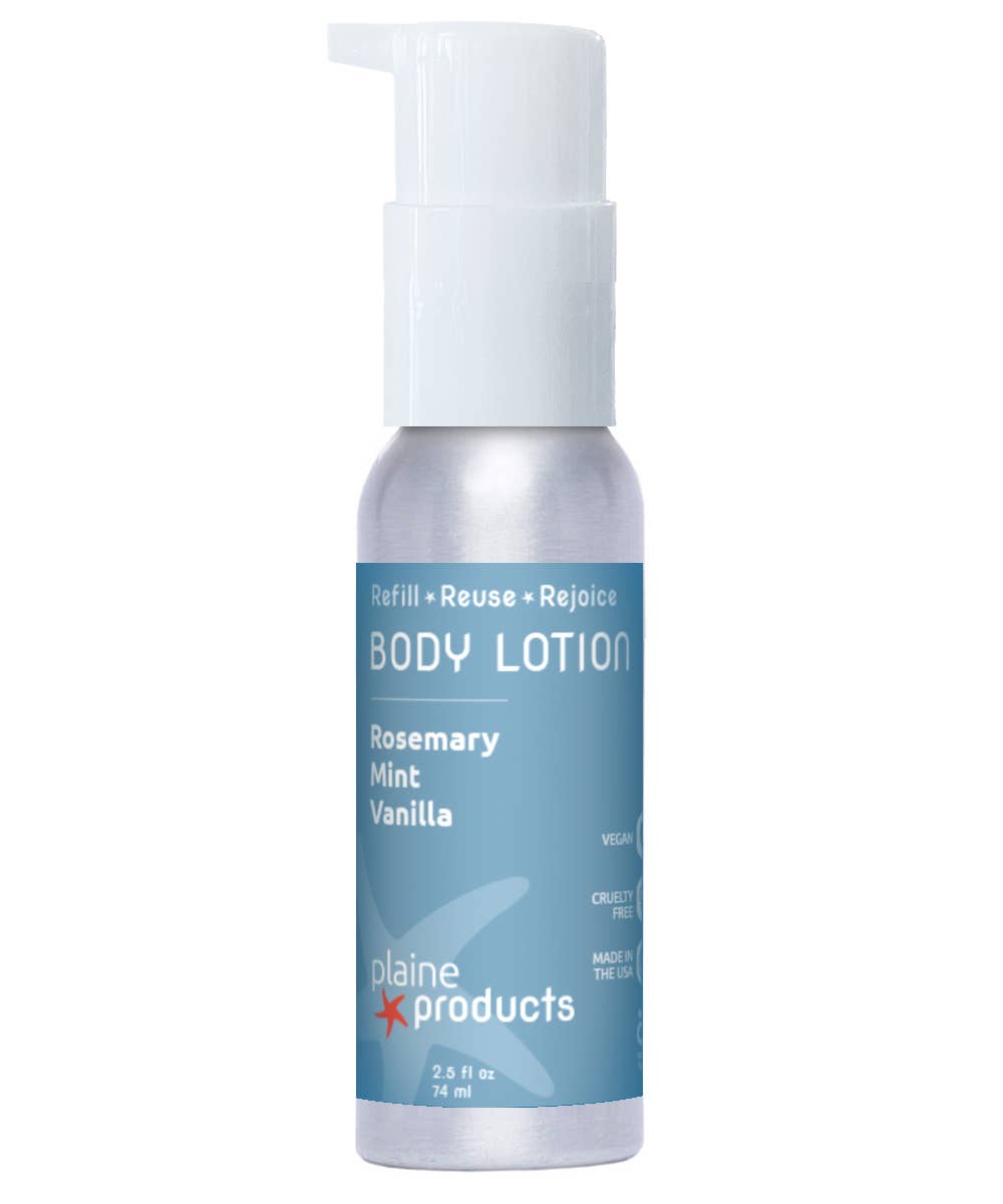 Travel Size Body Lotion 2.5 oz (pump included)