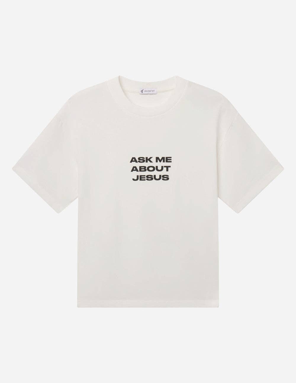 Ask Me About Jesus Heavyweight Tee