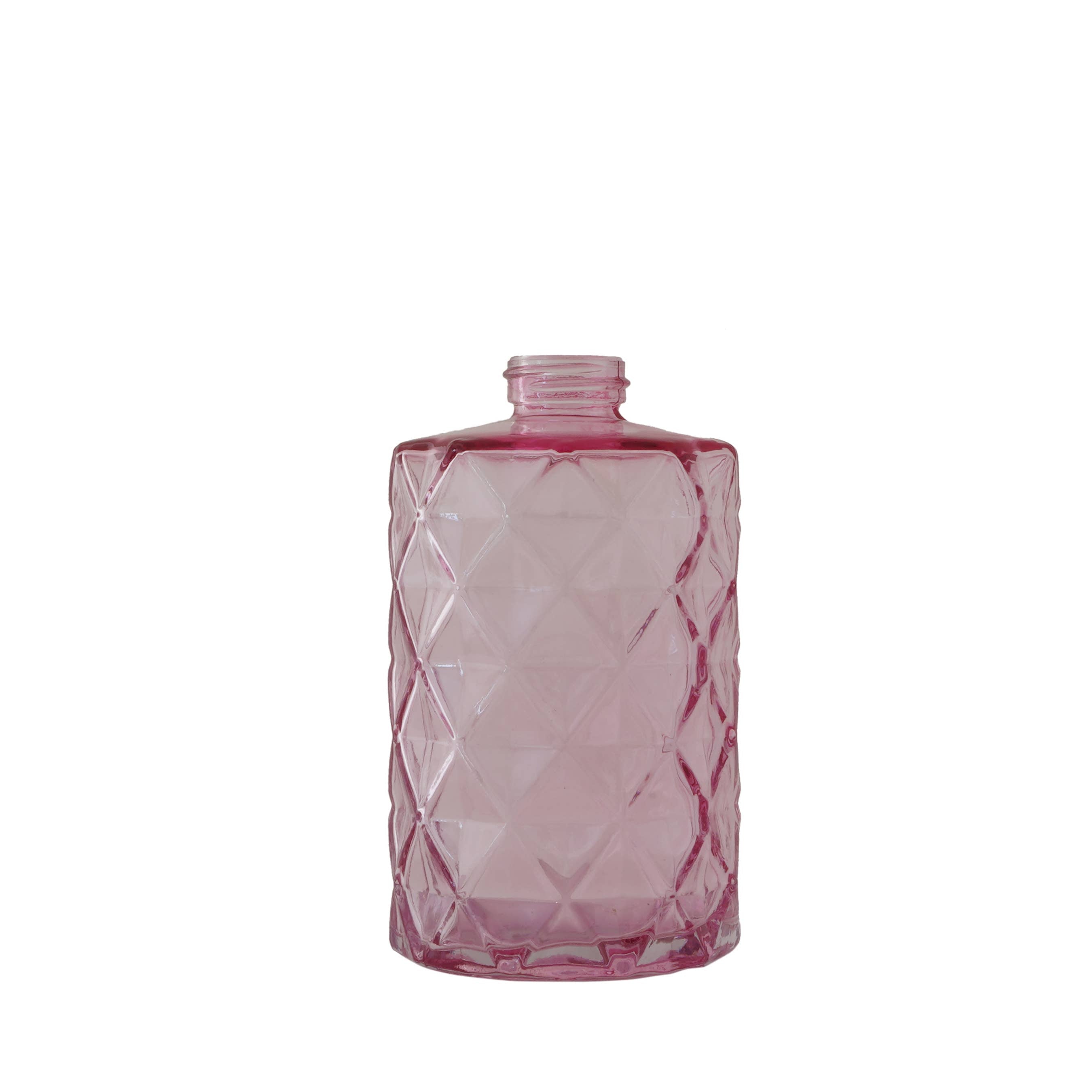 Diamond Pattern Glass Bottle Only - 28-400 Threading