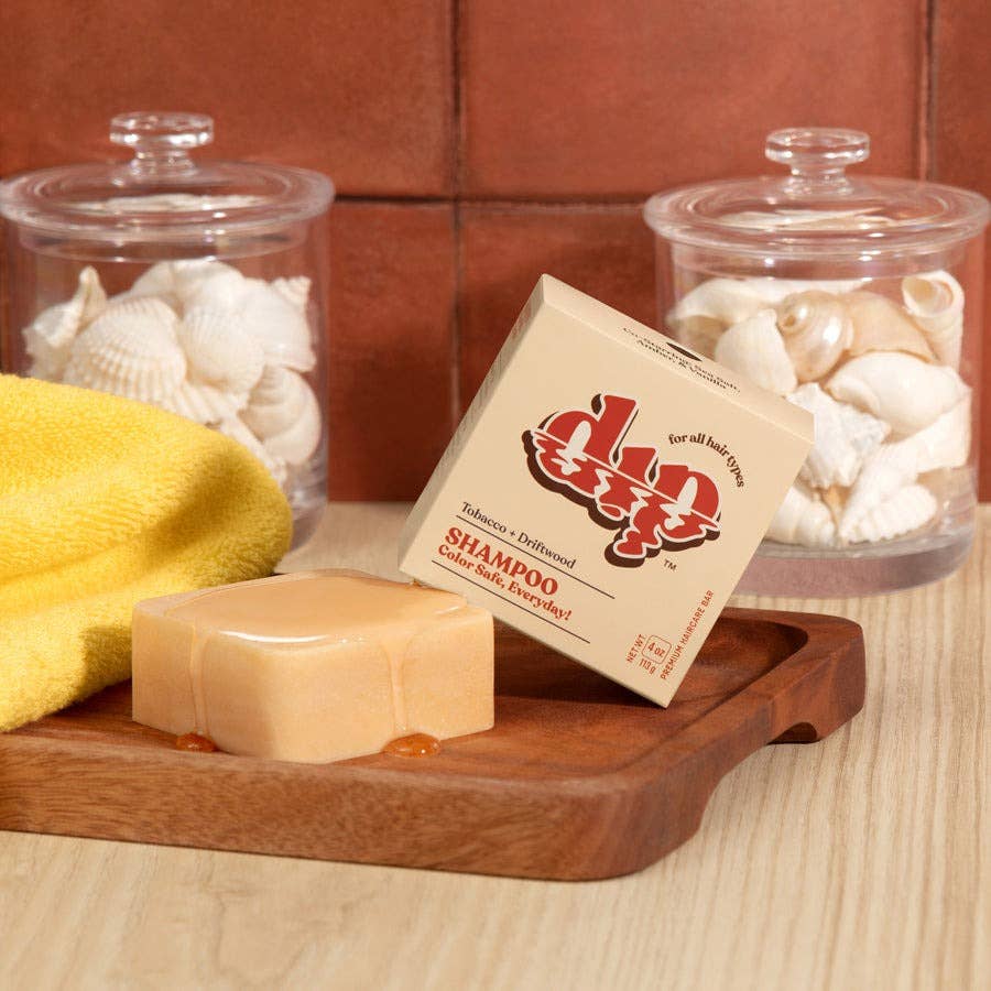 DIP Color Safe Shampoo Bar for Every Day - Tobacco & Driftwood