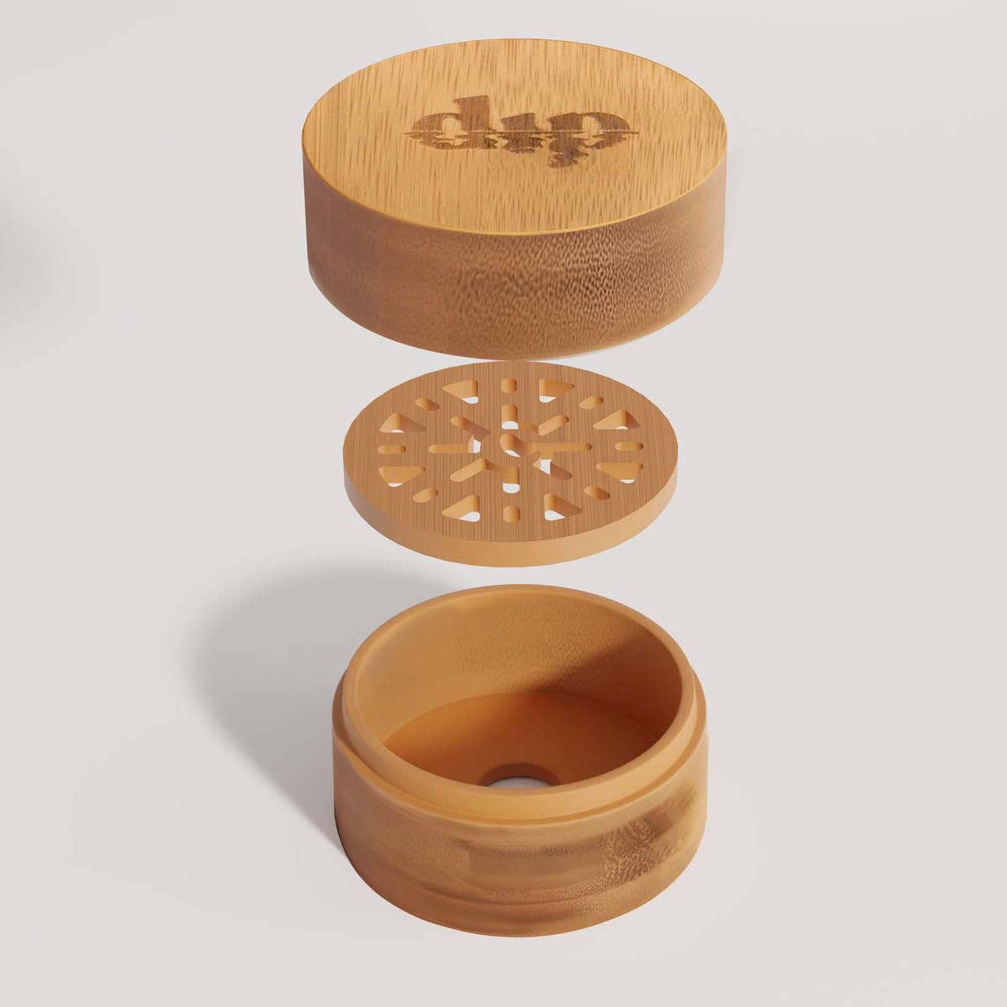 Mini Bamboo Travel Case with Coaster
