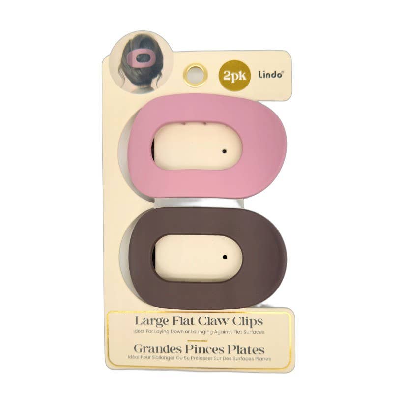Lindo Large Flat Claw Clips