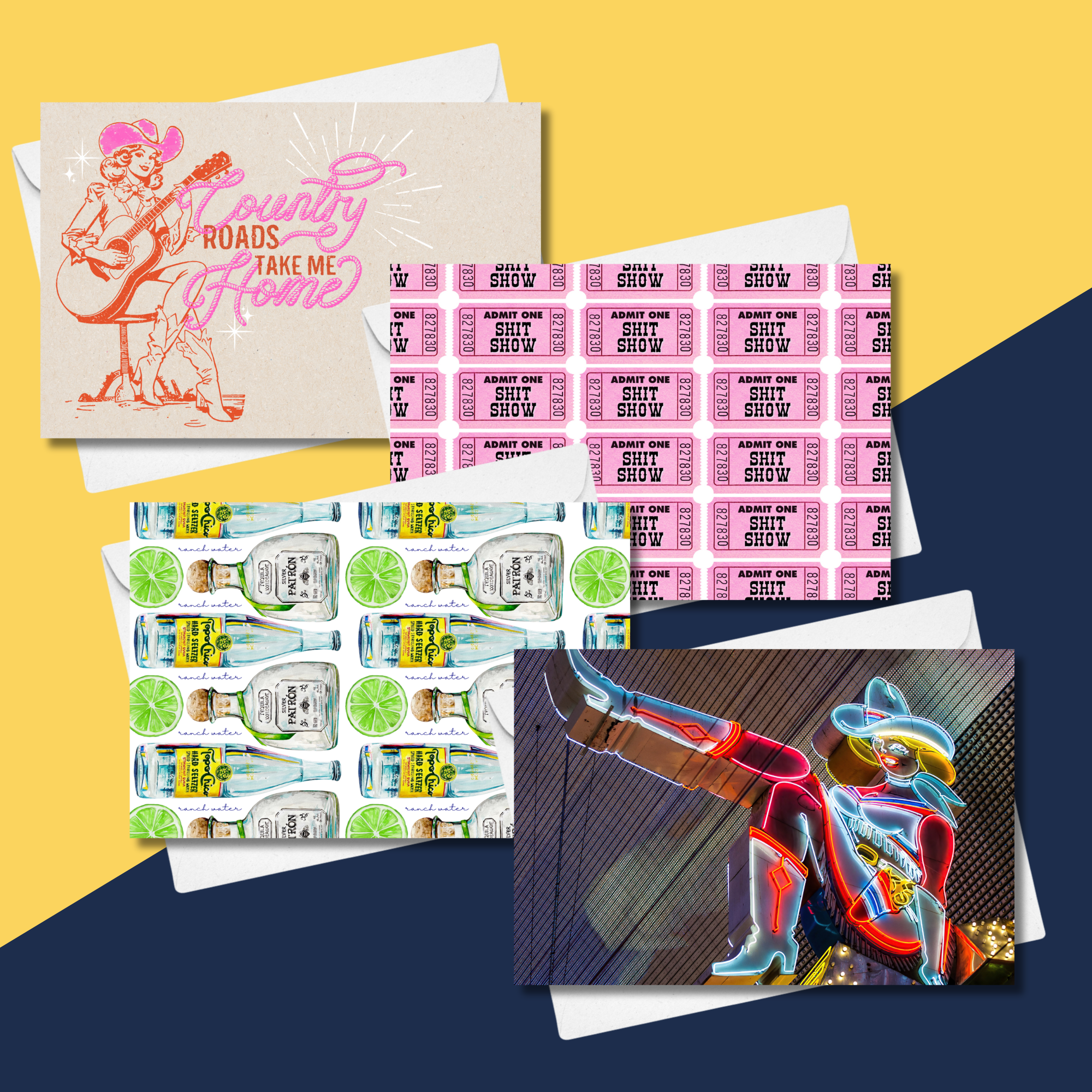 Country Roads NOTECARD set