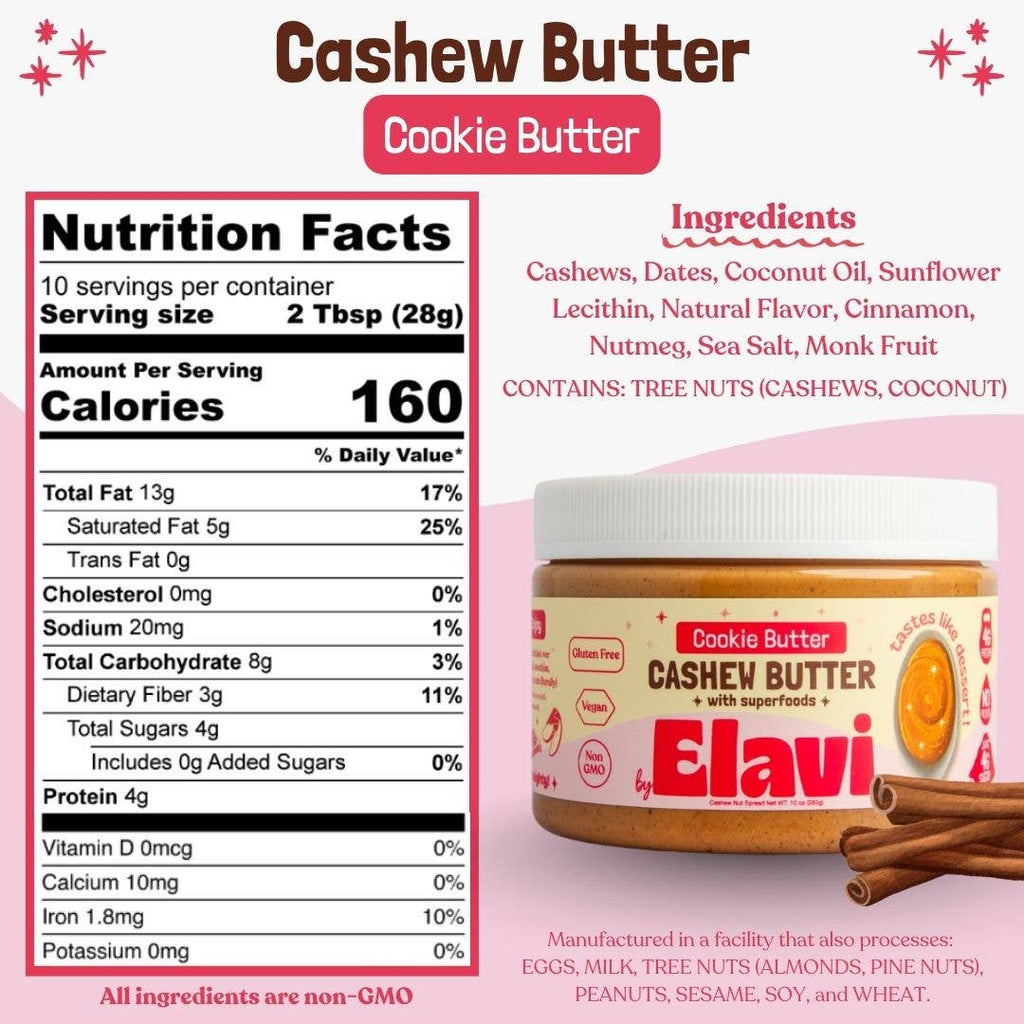 Cookie Butter Cashew Butter: Vegan, Gluten Free