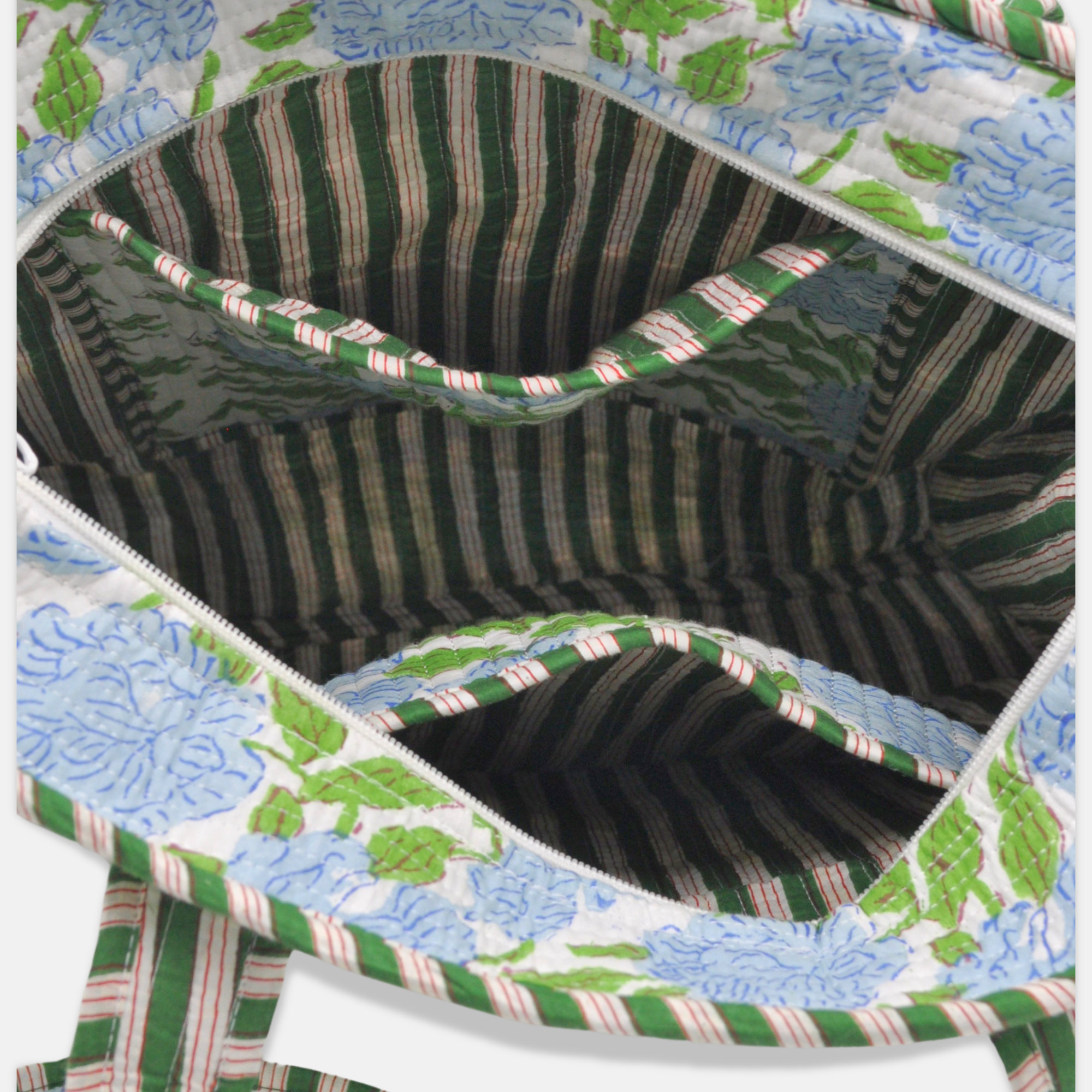 Cotton Floral Tote, Hydrangea and Chrysanthemum