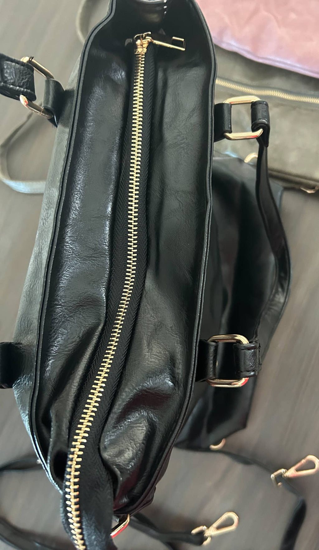 Softest Vegan Leather Backpack Convertible Crossbody Bag