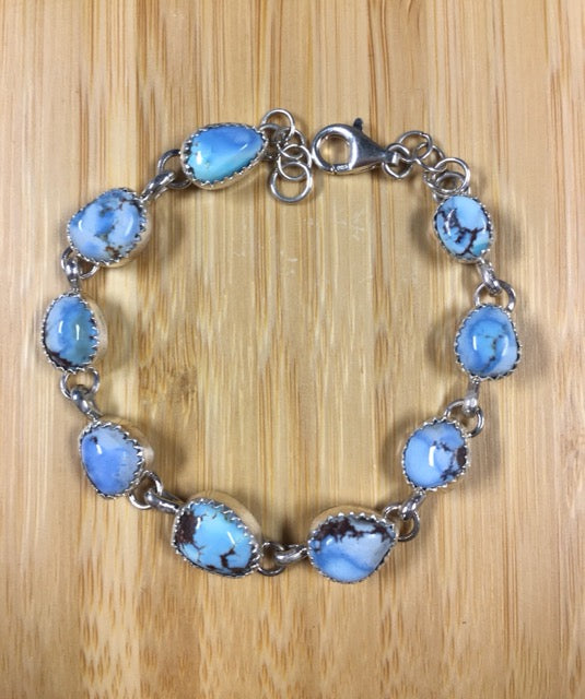 Golden Hills Blue Turquoise Beaded Bracelet