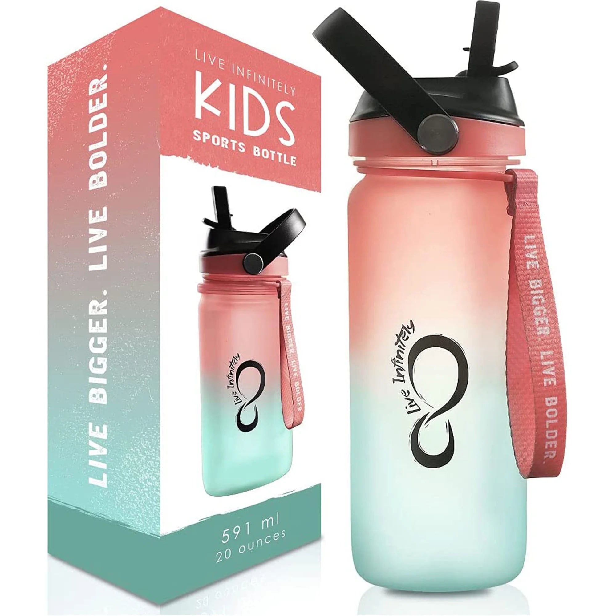 Live Infinitely 20oz Kids Water Bottle