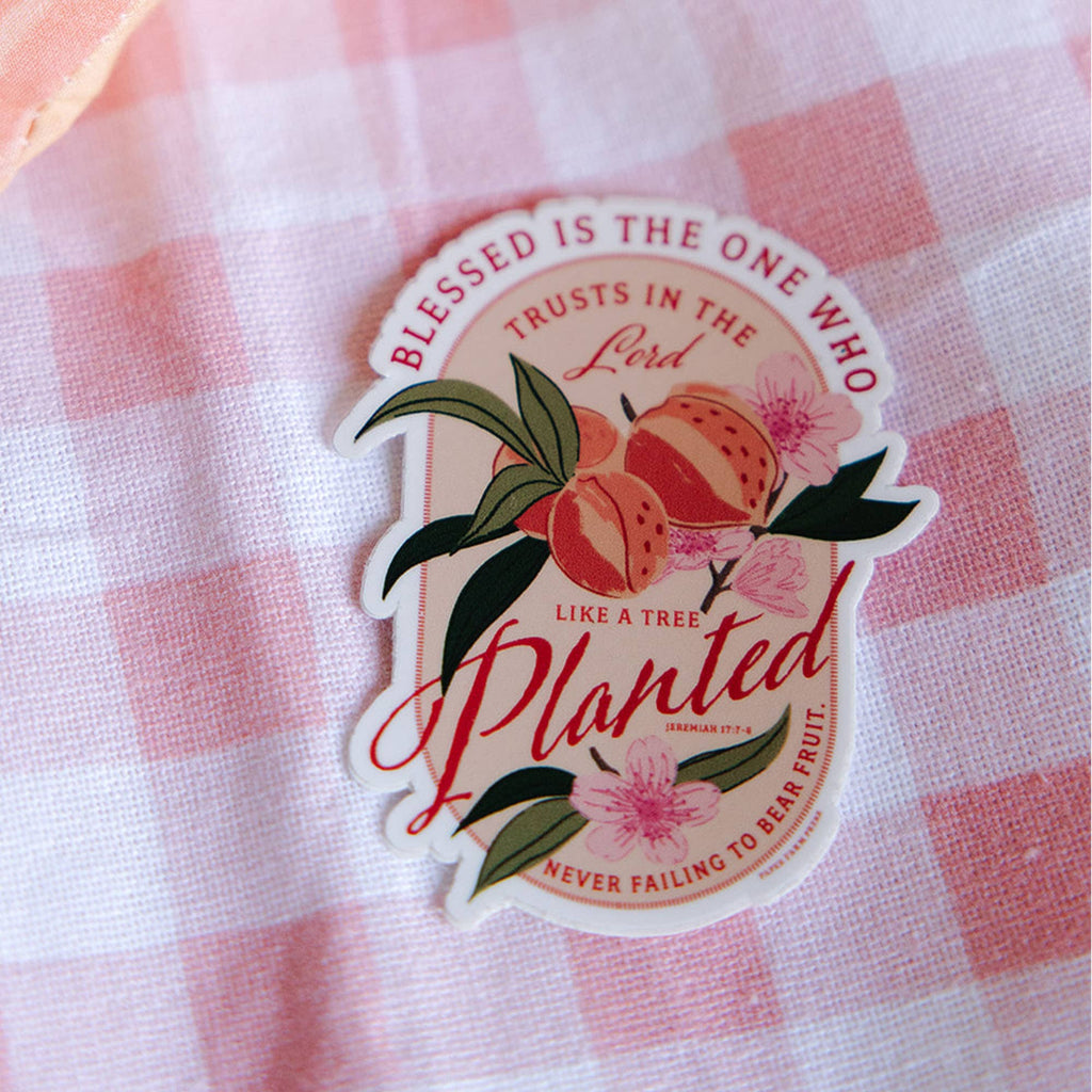 Peach Faith Decal Sticker