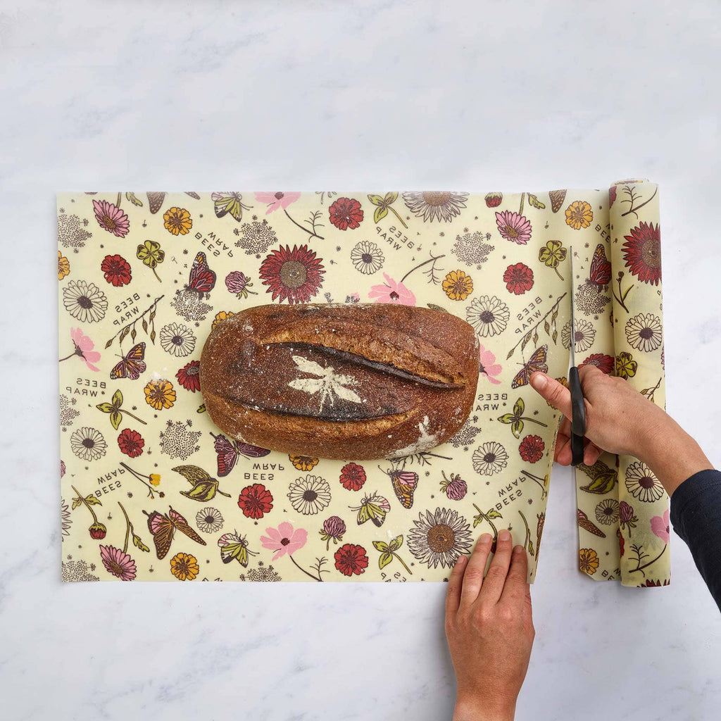 Cut-to-Size Roll Beeswax Food Wrap - Meadow Magic