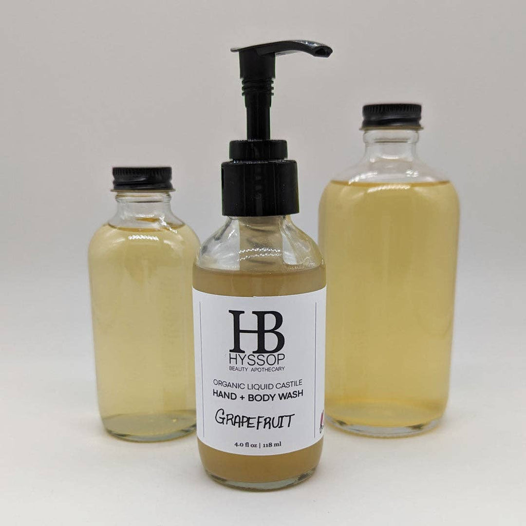 Hyssop Beauty Apothecary Organic Liquid Castile Hand + Body Wash / Soap