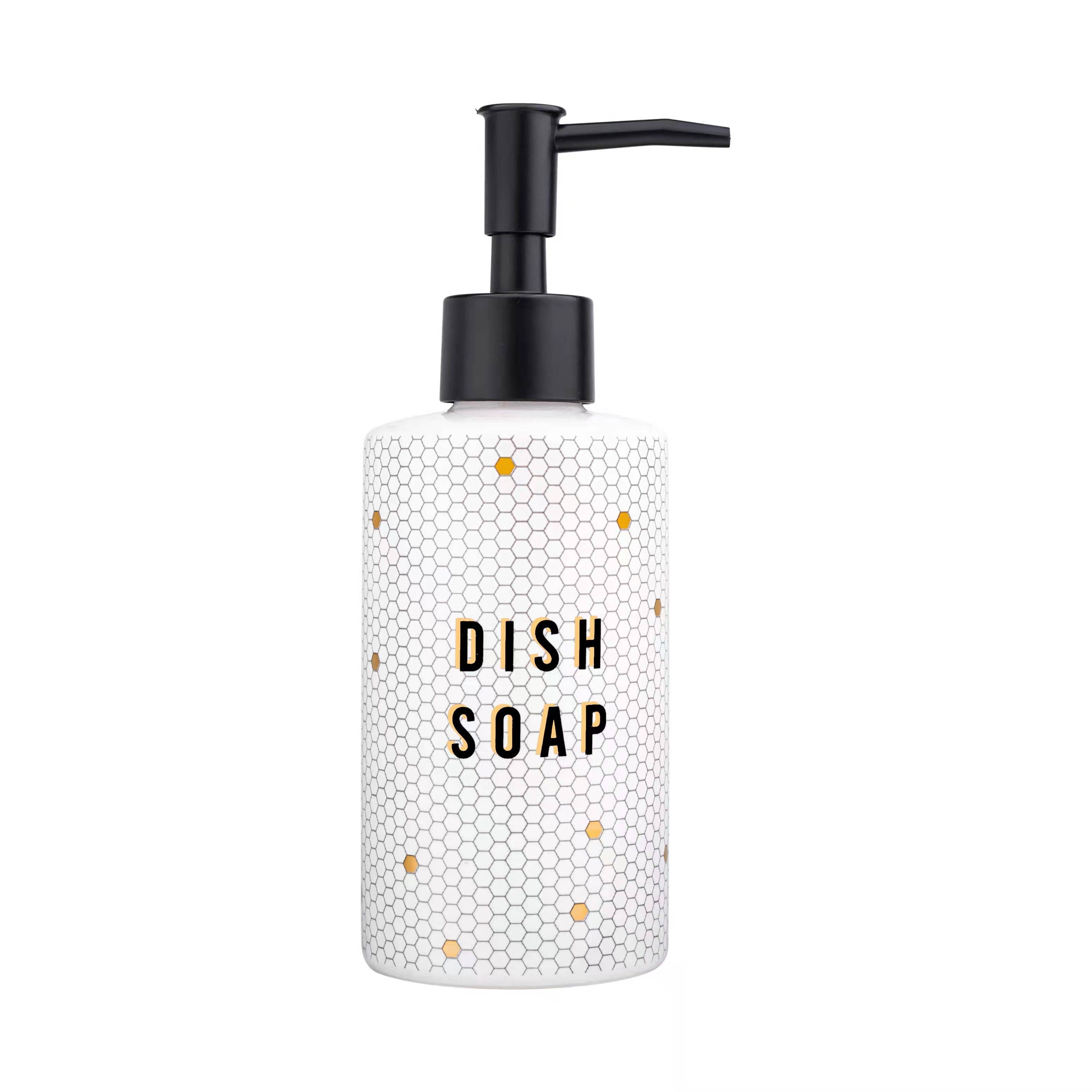 8.5oz Honeycomb Tile Dish Soap Dispenser