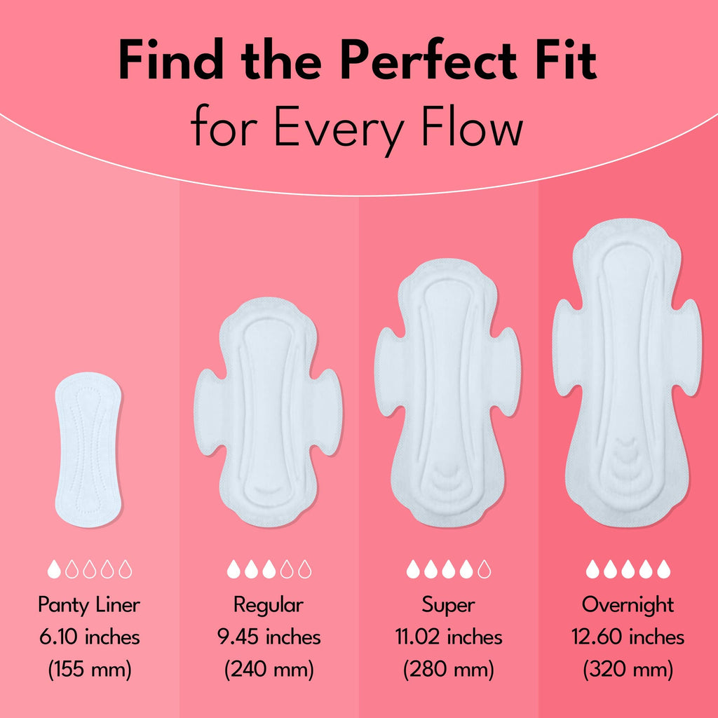 Sparkle Plant-based Maxi Pads Overnight 10ct - Heavy Flow