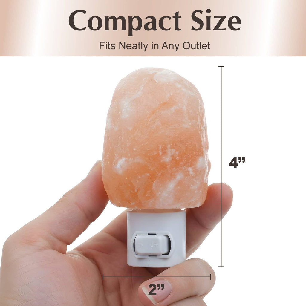 Himalayan Salt Night Light - Plug-In with Rotating Base
