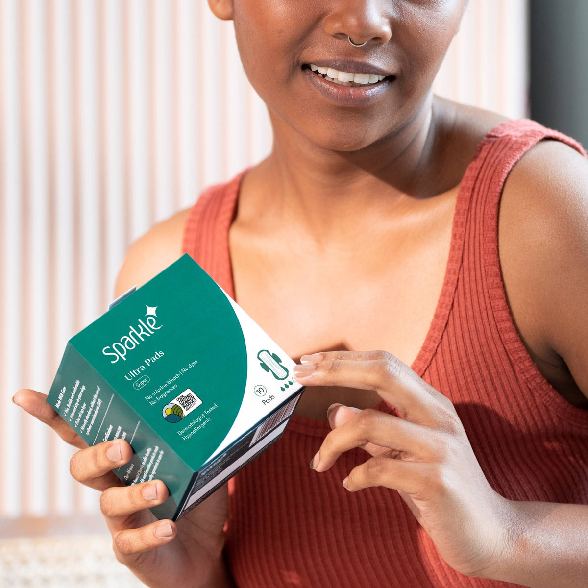 Sparkle Plant-based Ultra Thin Pads - Super 10ct - Day time