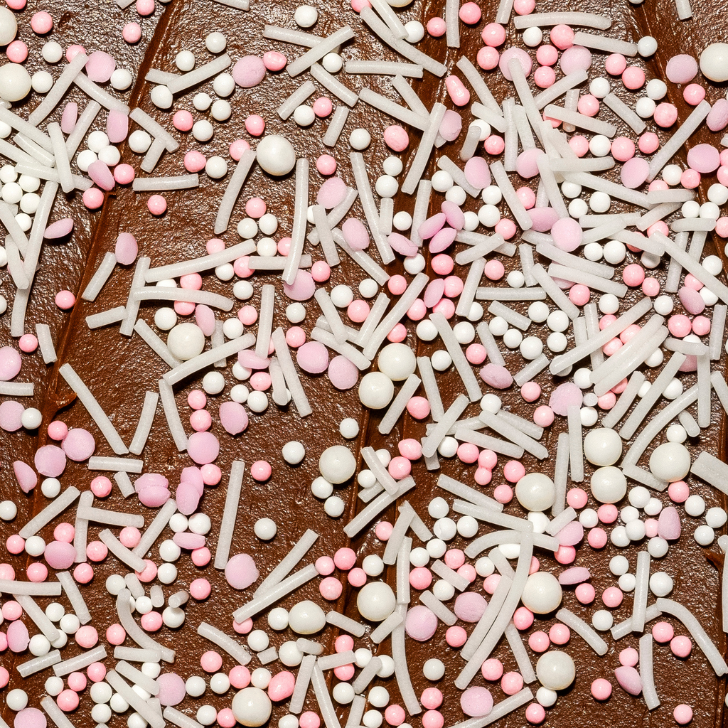 Dye-Free Pink Pop! Nonpareils Sprinkles