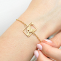 Mahjong Bracelet, One Bam Bird Filigree Sparrow