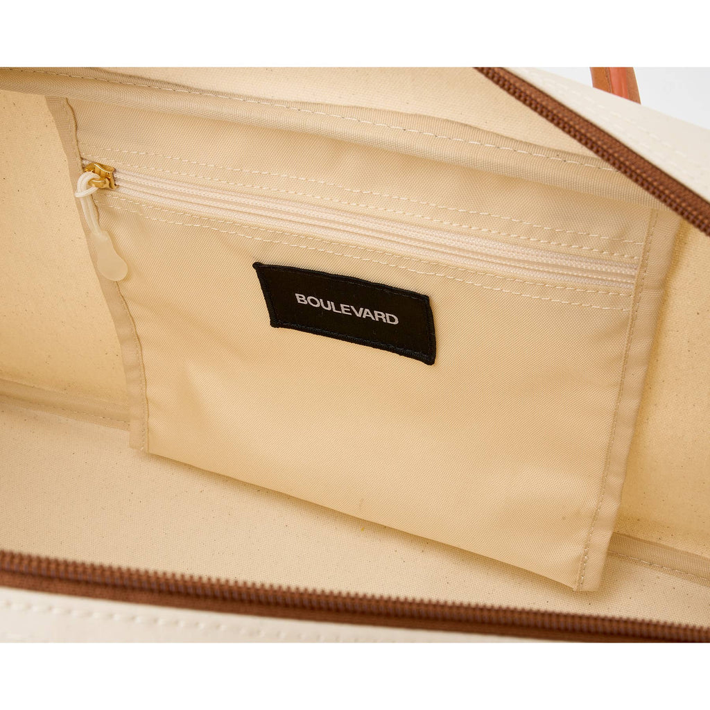 "Margo" Natural Mahjong Tote (Personalizable)