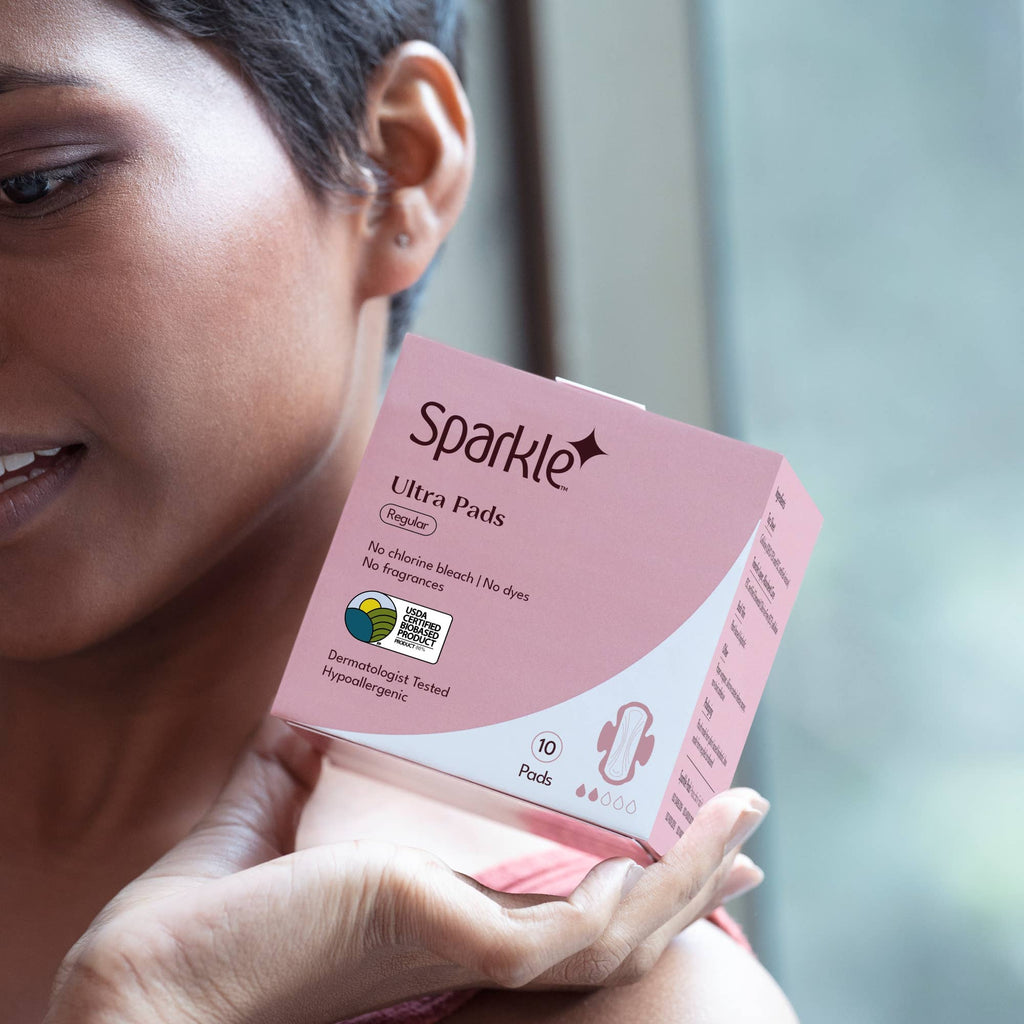 Sparkle Plant-based Ultra Thin Pads Regular 10ct Light Days