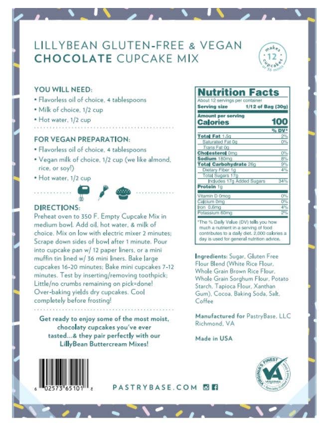 Chocolate Cake & Cupcake Mix (Vegan & Gluten-Free)