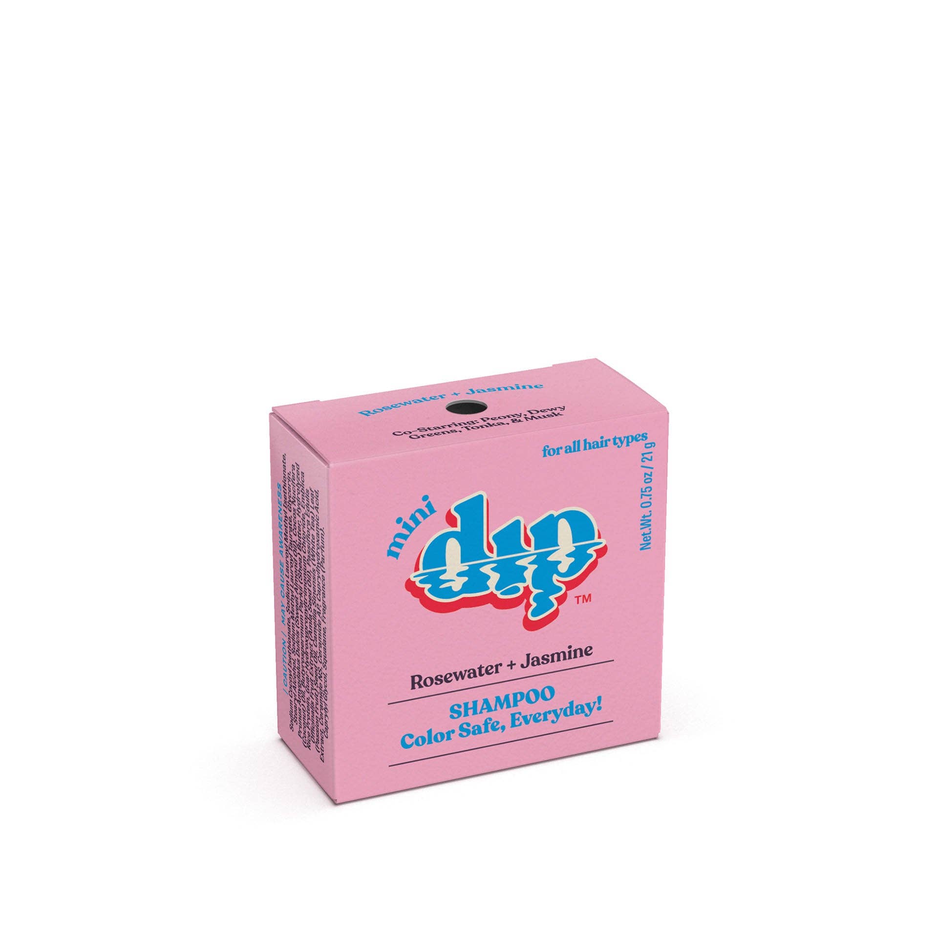 DIP Mini Dip Color Safe Shampoo Bar for Every Day - Rosewater & Jasmine