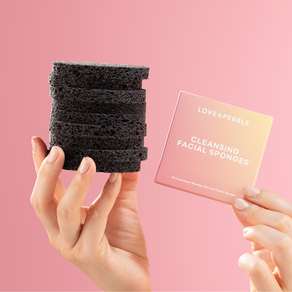 10-Pack Bamboo Charcoal Beauty Cleansing Sponges